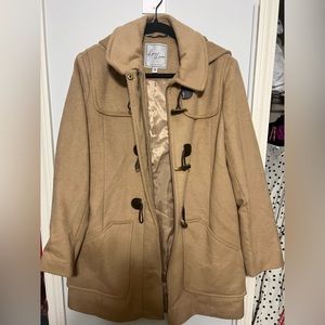 Larry Levine tan coat